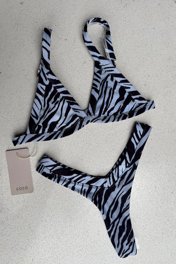 Bikini Coco zebra blanco